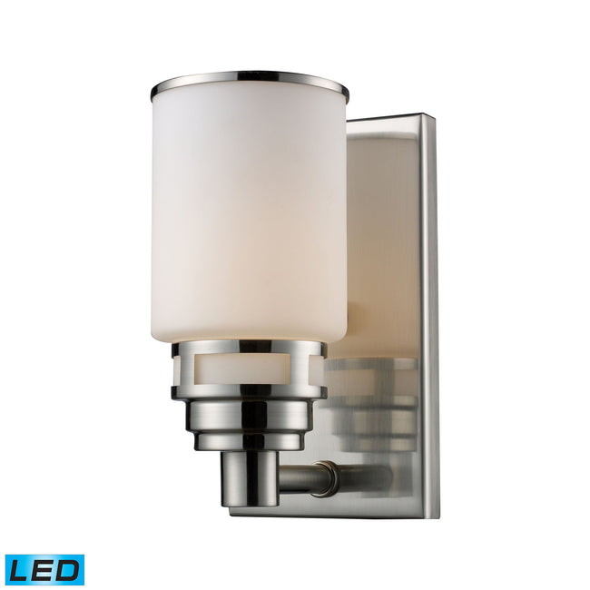 ELK Lighting 11264/1-LED - Bryant 5" Wide 1-Light Vanity Light in Satin Nickel with Opal White Glas