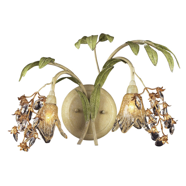 16050 - Huarco 12'' High 2-Light Sconce - Sage Green