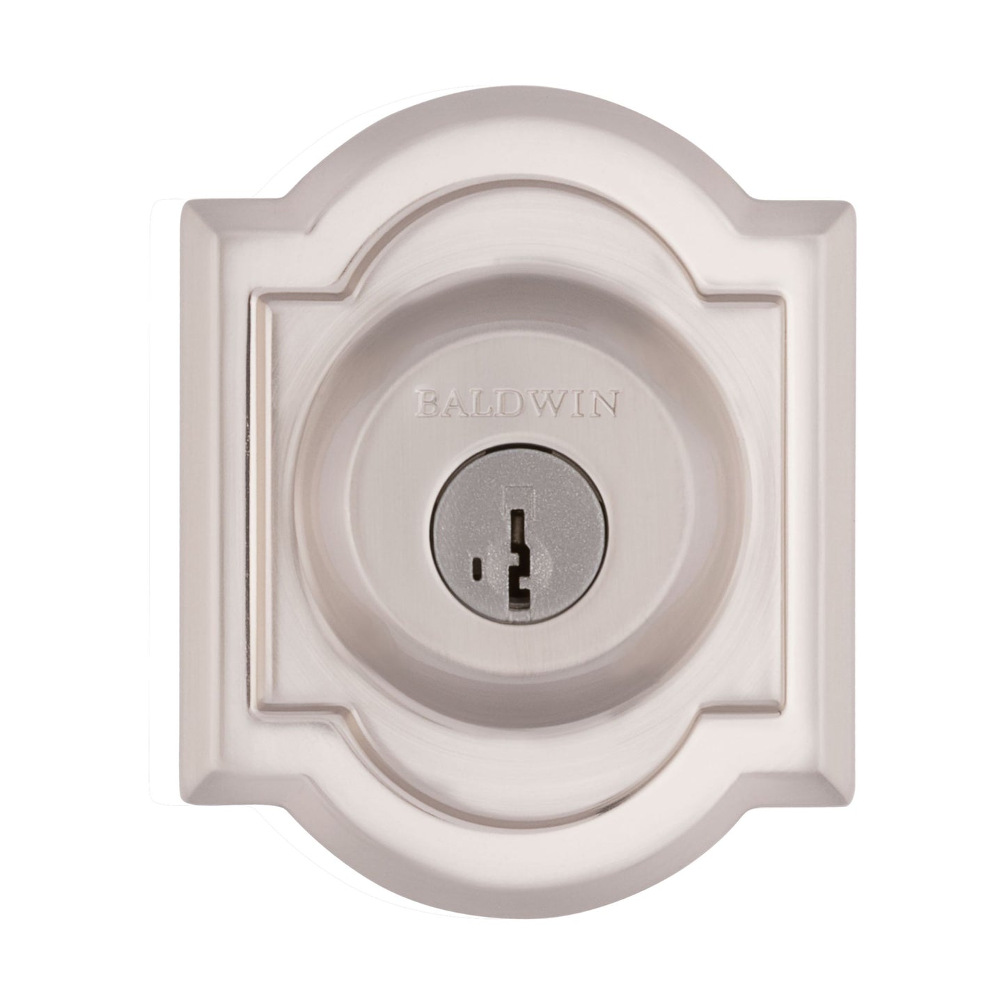 380ARB15S - Arch Single Cylinder Deadbolt with Smart Key Satin Nickel Finish