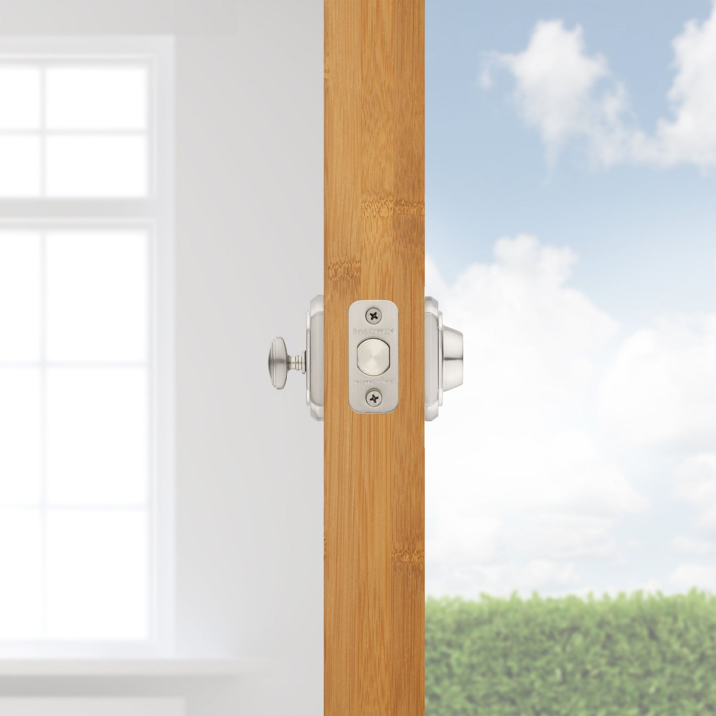 380ARB15S - Arch Single Cylinder Deadbolt with Smart Key Satin Nickel Finish