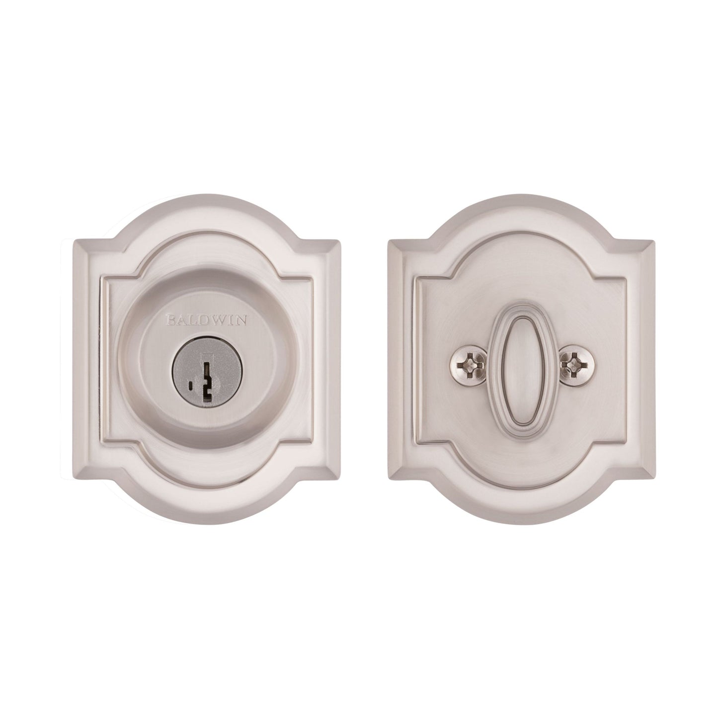 380ARB15S - Arch Single Cylinder Deadbolt with Smart Key Satin Nickel Finish