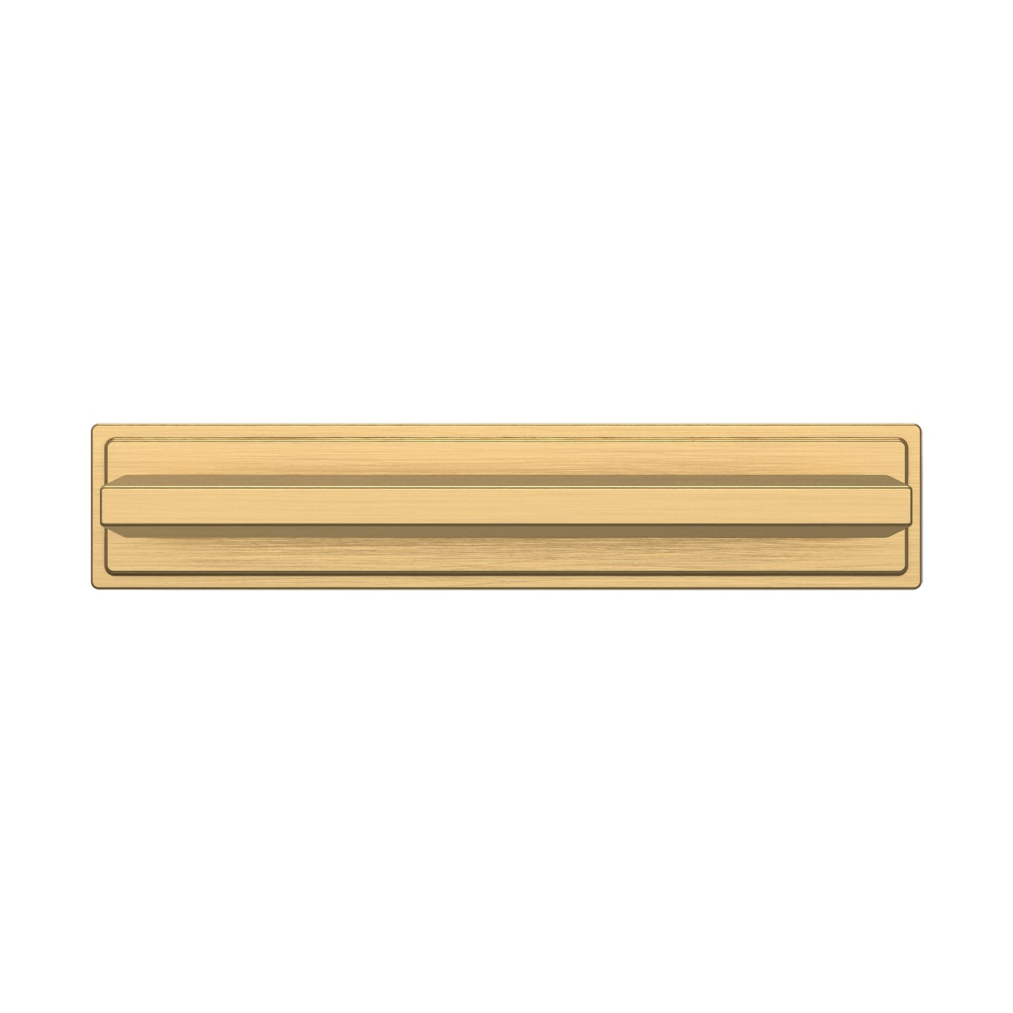 4940044 - 4" Center to Center Transitional Cabinet Pull Back Plate - Satin Brass