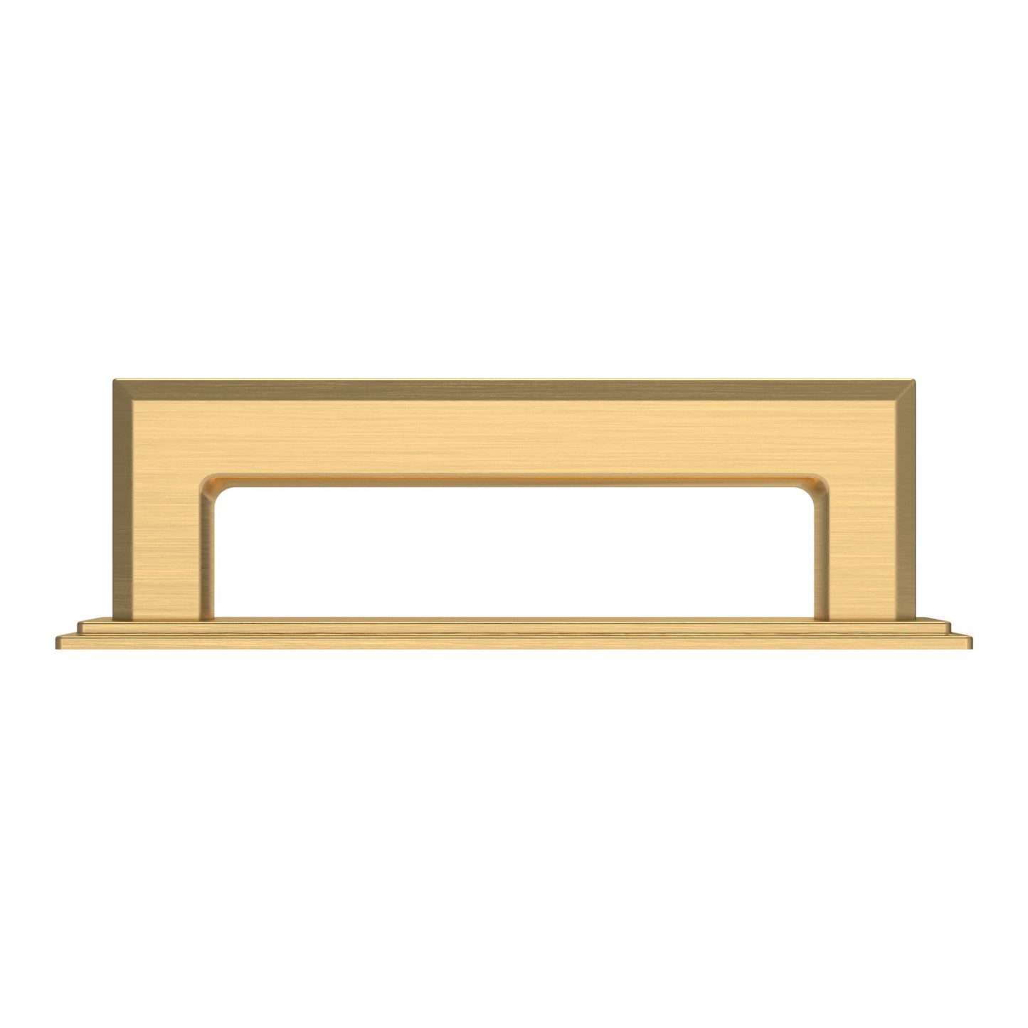 4940044 - 4" Center to Center Transitional Cabinet Pull Back Plate - Satin Brass