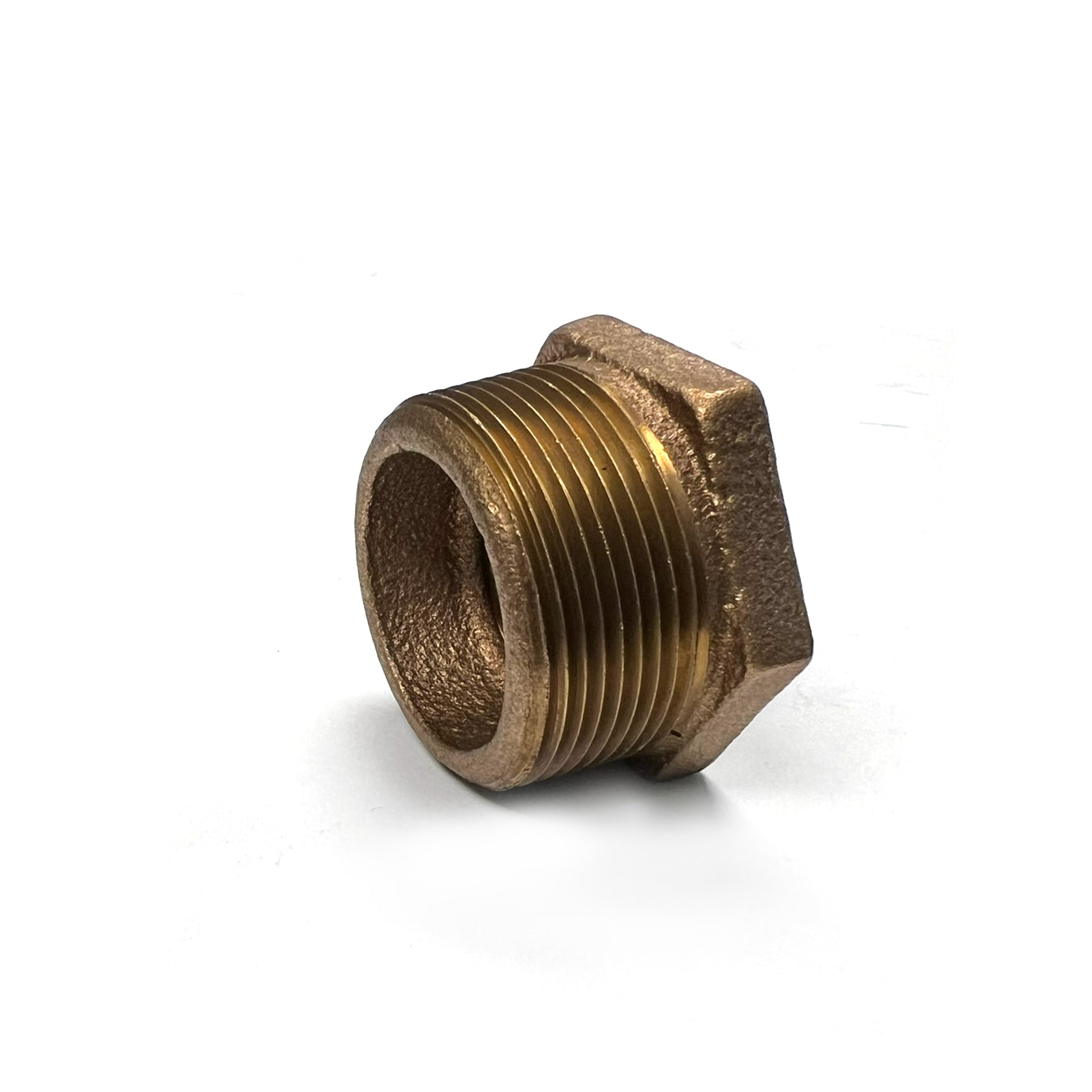 3/8" x 1/4" Lead Free Brass Reducing Hex Bushing