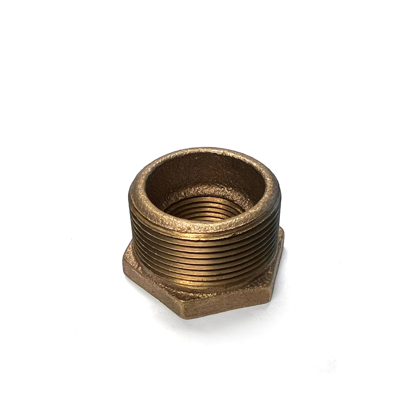 3/8" x 1/4" Lead Free Brass Reducing Hex Bushing