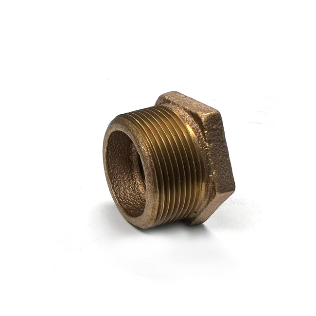 1-1/2" x 3/4" Lead Free Brass Reducing Hex Bushing