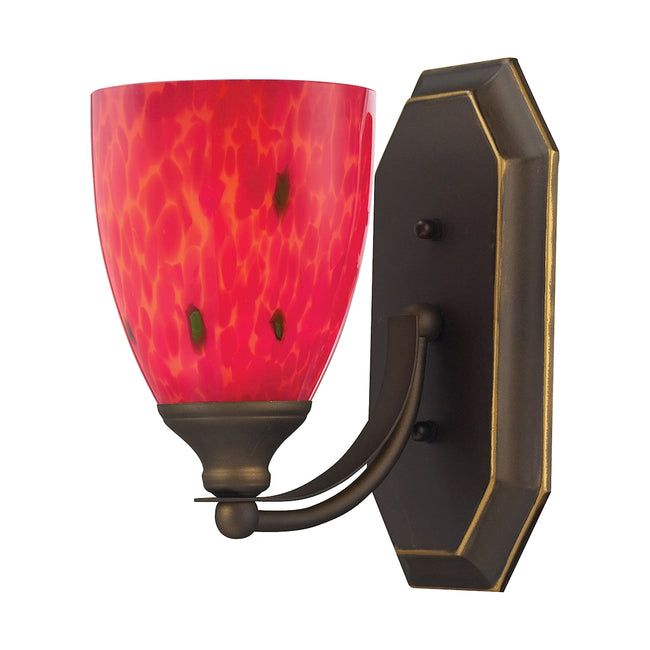 ELK Lighting 570-1B-FR - Mix-N-Match Vanity 5" Wide 1-Light Vanity Light in Aged Bronze with Fire Re