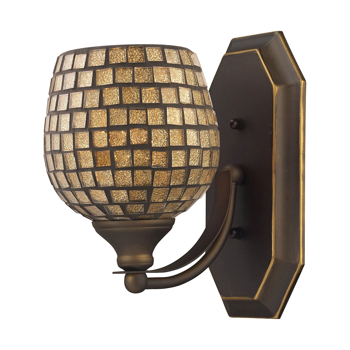 570-1B-GLD - 5" Wide 1-Light Wall Sconce in Aged Bronze