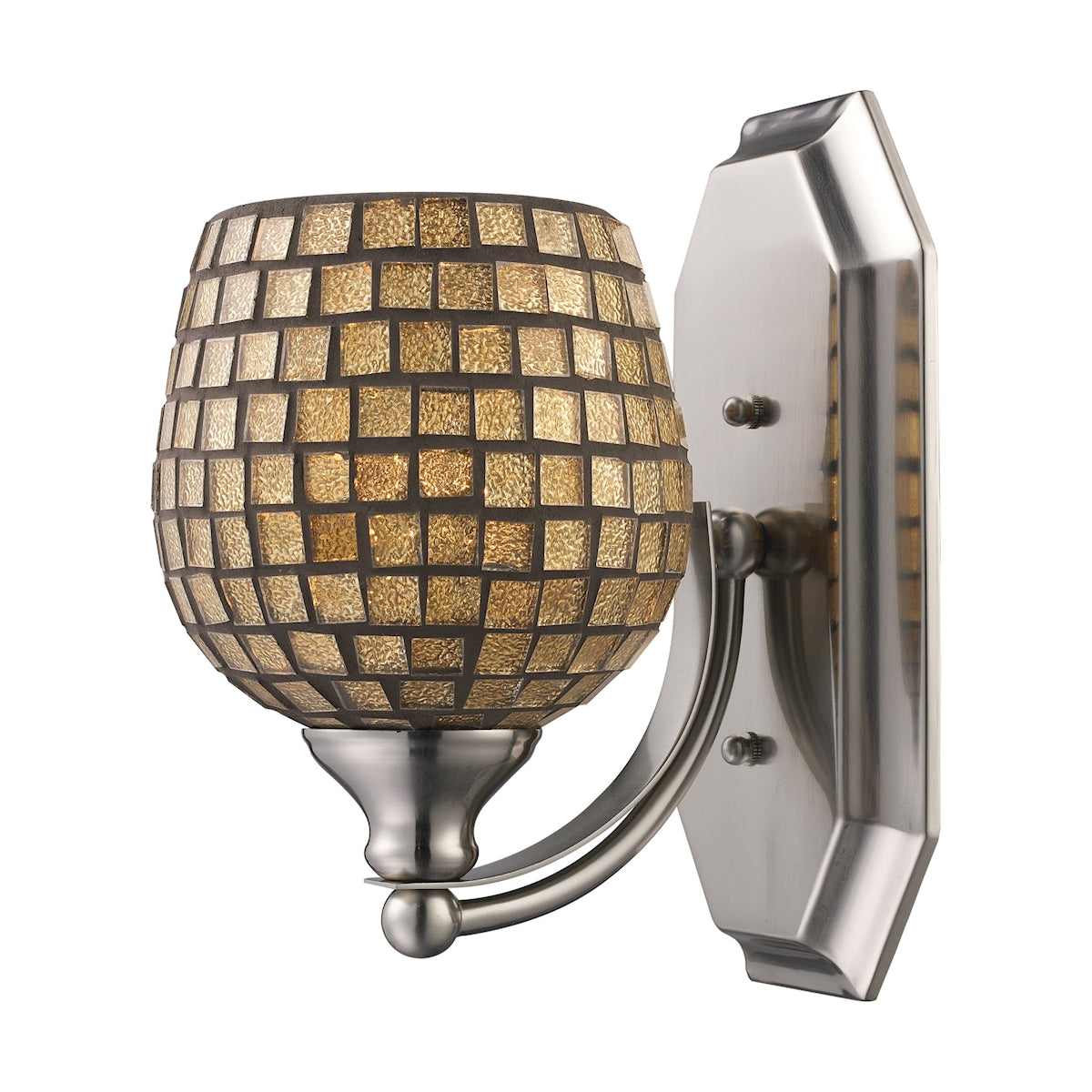 ELK Lighting 570-1C-GLD - Mix and Match Vanity 5" Wide 1-Light Vanity Light in Chrome with Gold Leaf