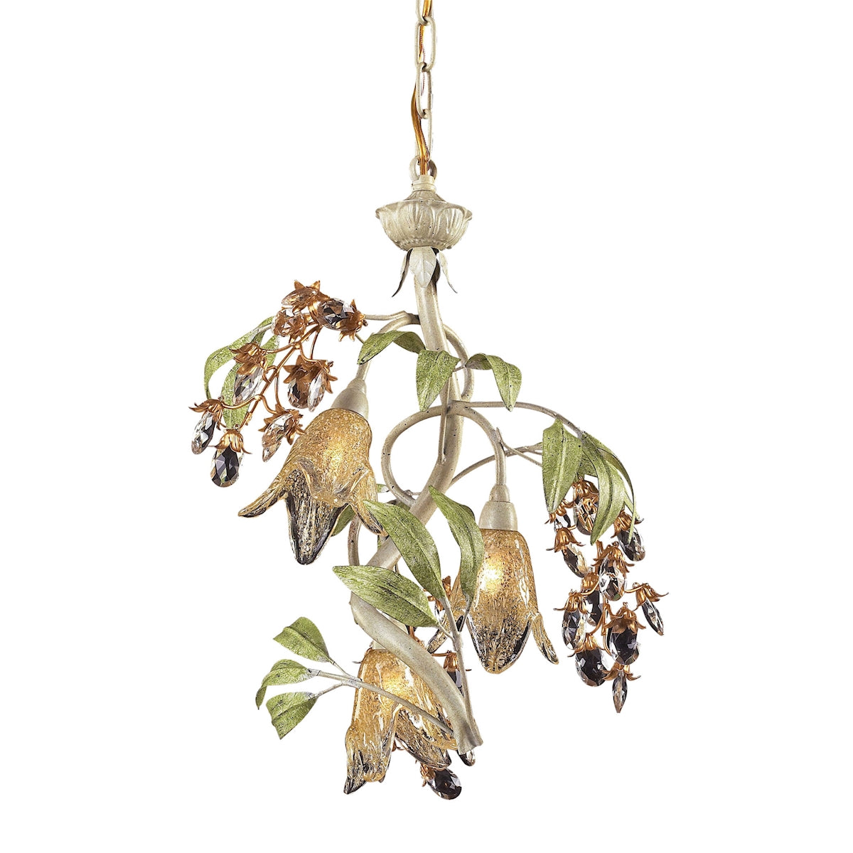 86051 - Huarco 16'' Wide 3-Light Chandelier - Sage Green