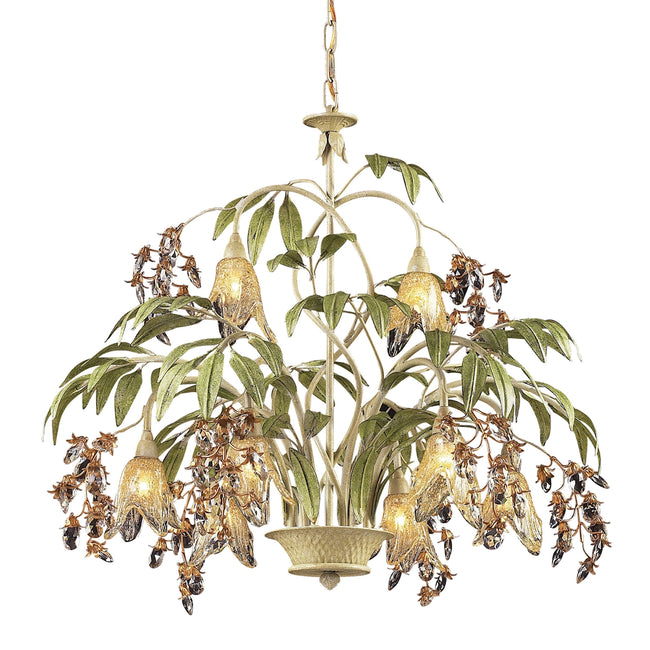 86054 - Huarco 28'' Wide 8-Light Chandelier - Sage Green