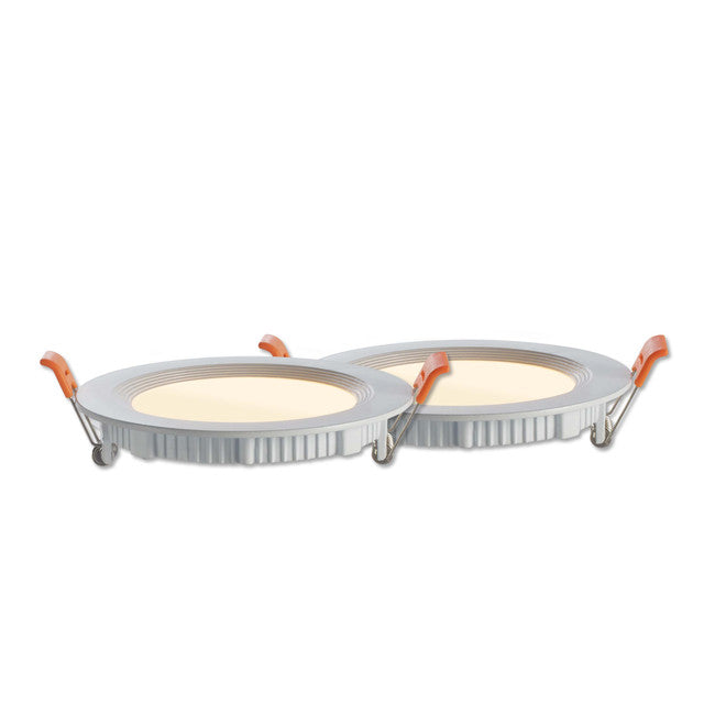 773222 - 6" Junction Box Mounted Recessed LED Ceiling Light - 14 Watt - 4000K - 2 Pack