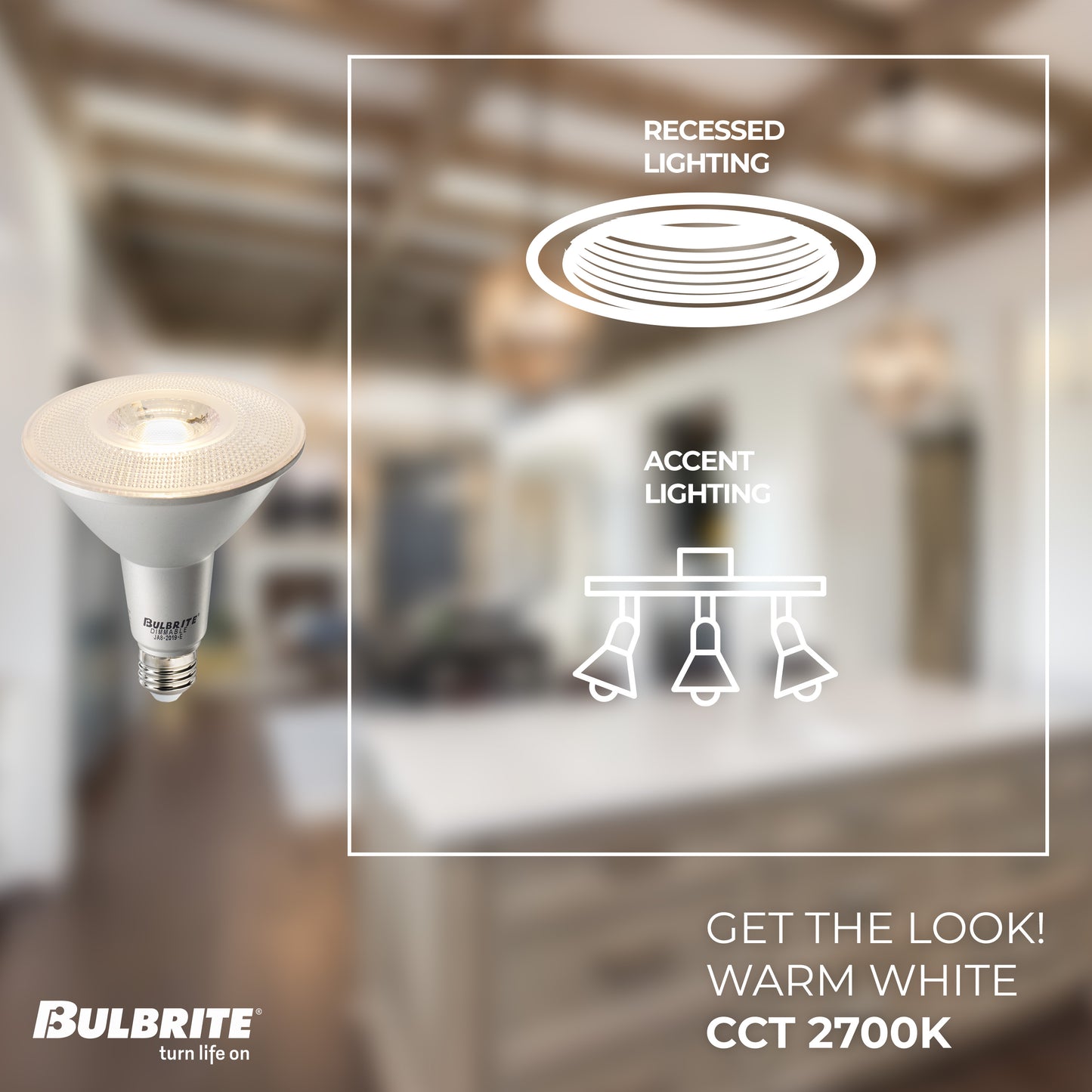 772286 - Dimmable Wet Rated PAR30 JA8 Long Neck LED Flood Light Bulb - 10 Watt - 2700K - 6 Pack