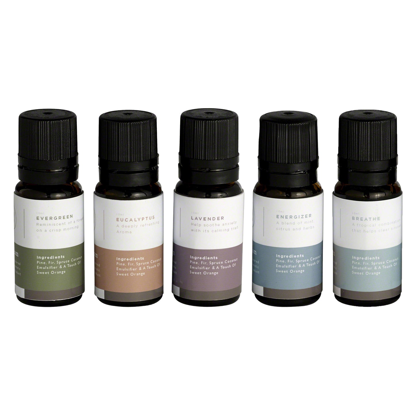 MS ESSENTIAL 5 - AromaSteam Essential Oils 5 Pack - 10mL