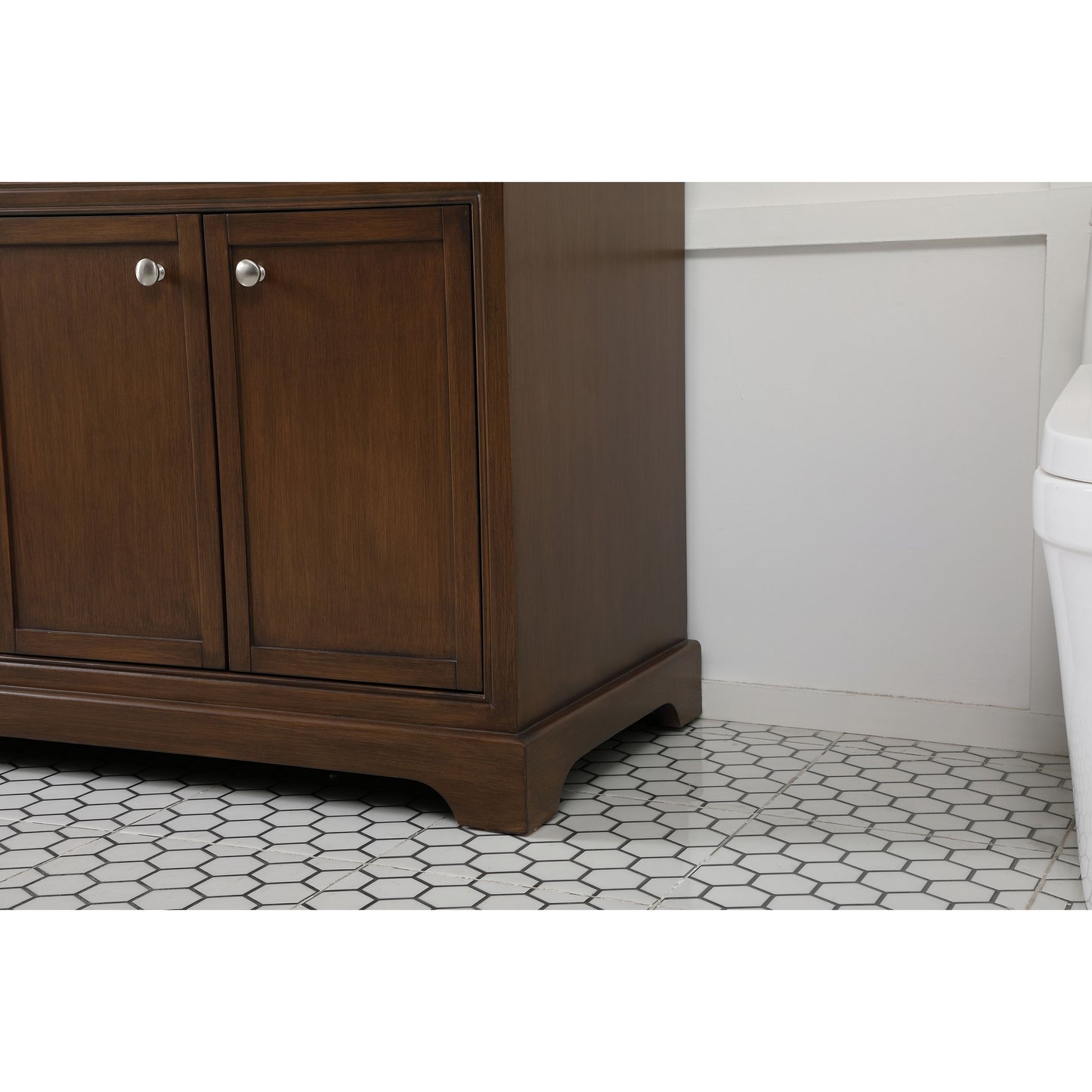 VF15072DTK 72" Double Bathroom Vanity in Teak