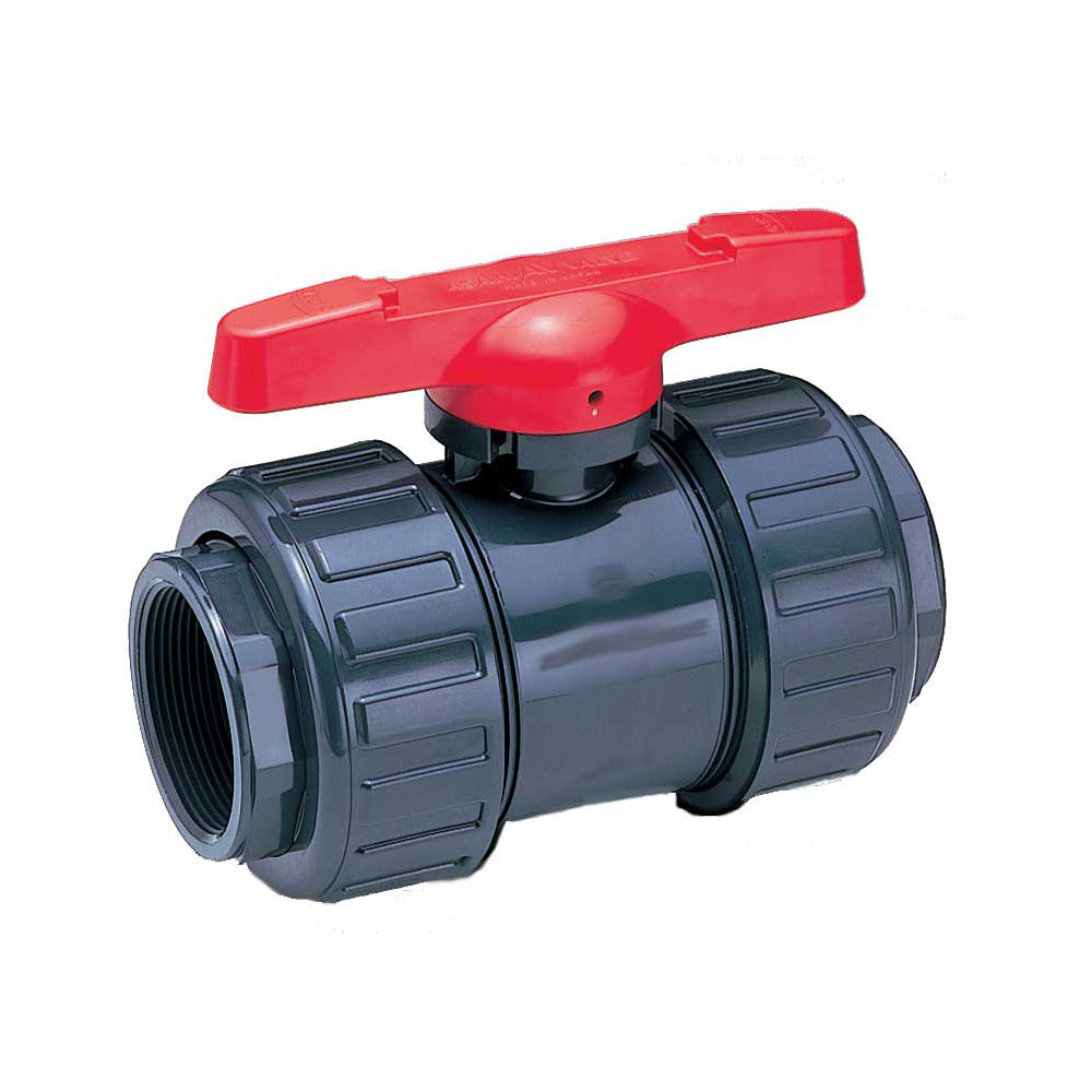 1602025 - 2-1/2" PVC True Union In-line Ball Valve, Socket x Socket