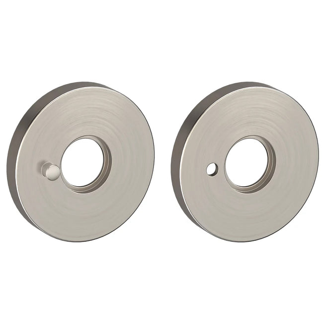 5146056 - 2-5/8" Privacy Rose Set - Lifetime Satin Nickel