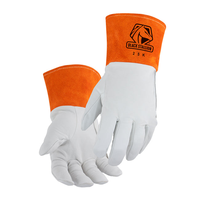 Premium Kidskin TIG Welding Gloves with DragPatch