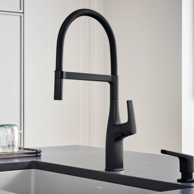 443019 - Rivana Semi-Pro Pull-Down Dual-Spray Kitchen Faucet - Matte Black