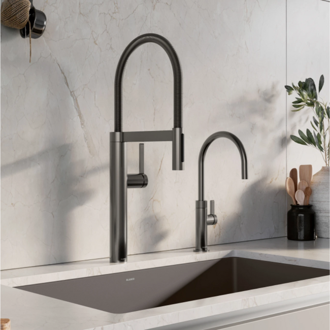 527472 - Culina II Semi-Pro Pull-Down Dual-Spray Kitchen Faucet - PVD Steel