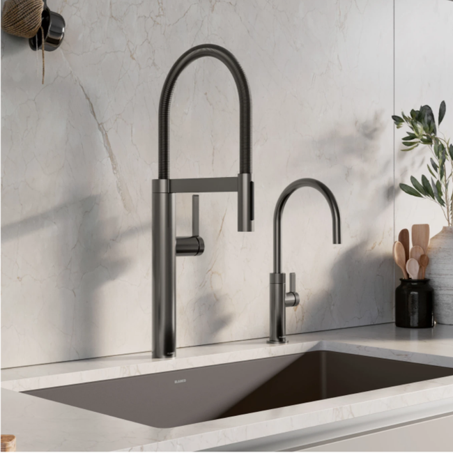 527474 - Culina II Semi-Pro Pull-Down Dual-Spray Kitchen Faucet - Matte Black