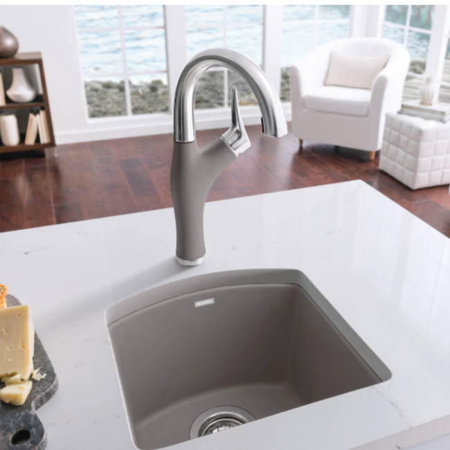 443042 - Artona Pull-Down Dual-Spray Bar Faucet - PVD Steel/Volcano Gray