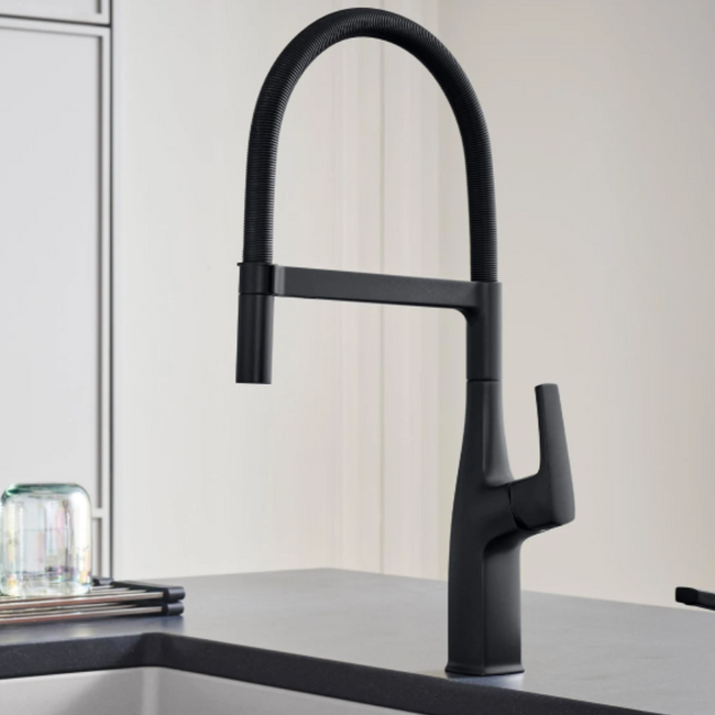 443248 - Rivana Semi-Pro Pull-Down Dual-Spray Kitchen Faucet - Satin Platinum