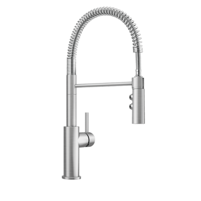 401918 - Catris Semi-Pro Pull-Down Dual-Spray Kitchen Faucet - PVD Steel