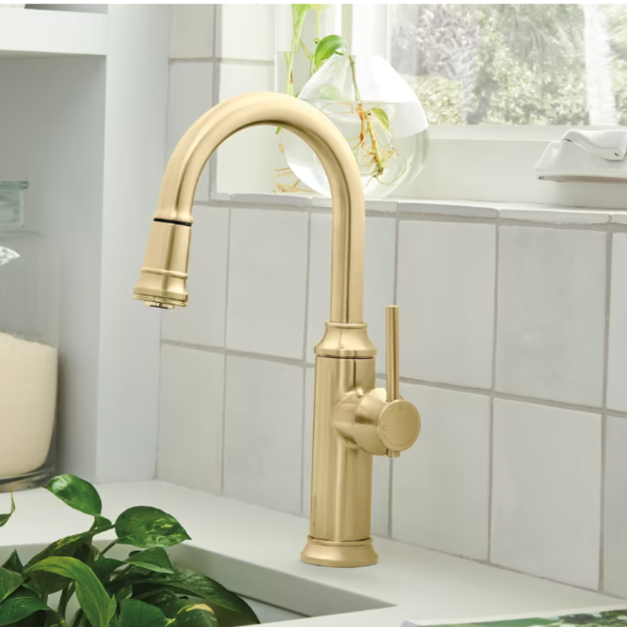 442983 - Empressa Pull-Down Bar Faucet - Satin Gold