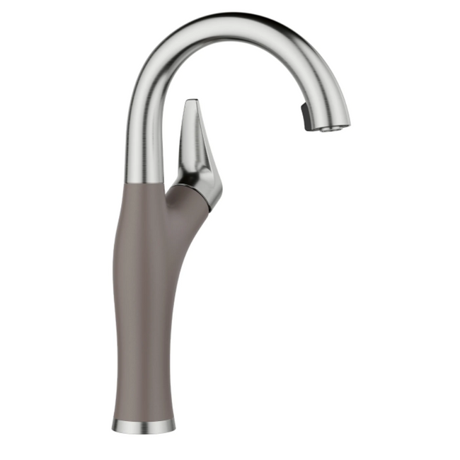 443042 - Artona Pull-Down Dual-Spray Bar Faucet - PVD Steel/Volcano Gray