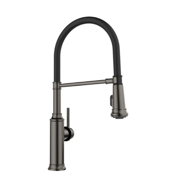 443264 - Empressa Semi-Pro Pull-Down Dual-Spray Kitchen Faucet - Satin Dark Steel