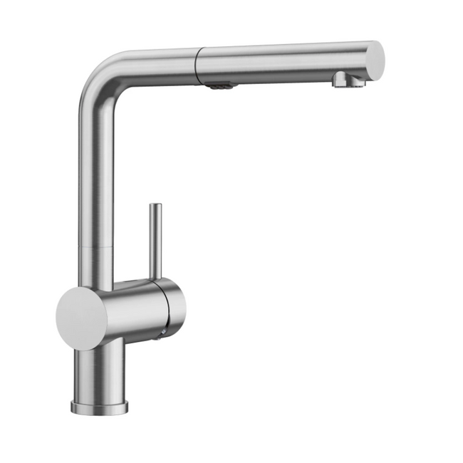 526366 - Linus Low Arc Pull-Out Dual-Spray Kitchen Faucet - PVD Steel