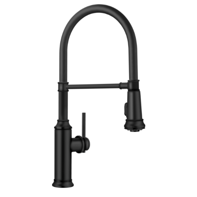 443022 - Empressa Semi-Pro Pull-Down Dual-Spray Kitchen Faucet - Matte Black