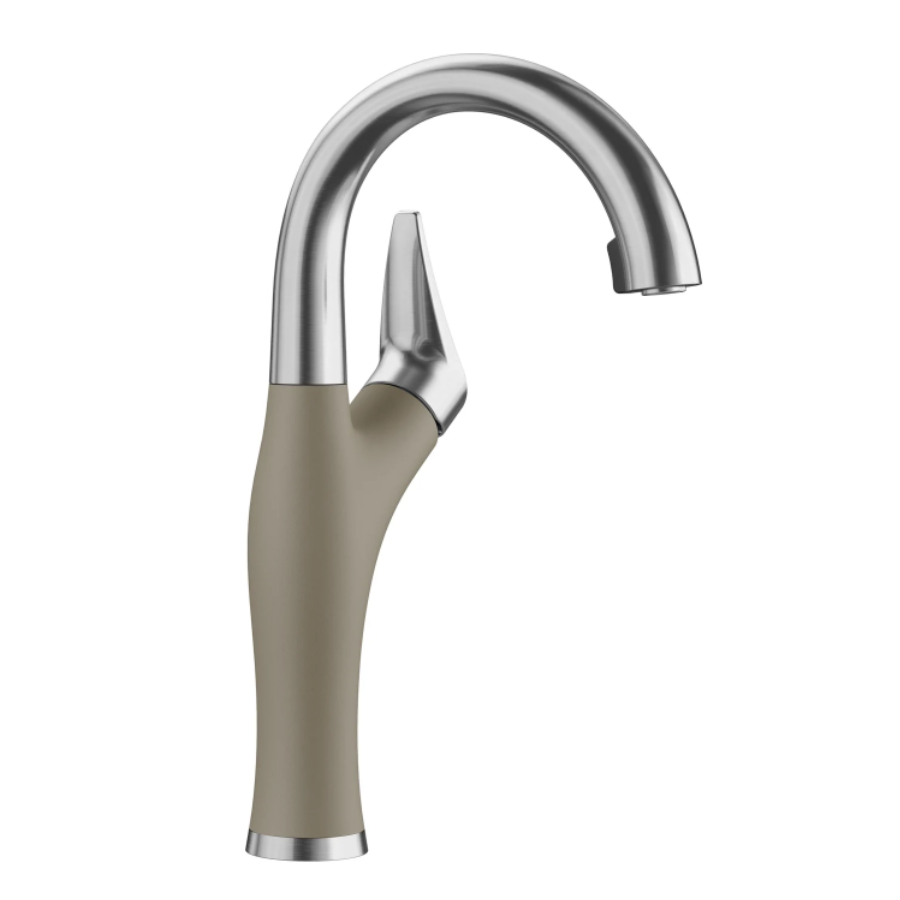 526383 - Artona Pull-Down Dual-Spray Bar Faucet - PVD Steel/Metallic Gray