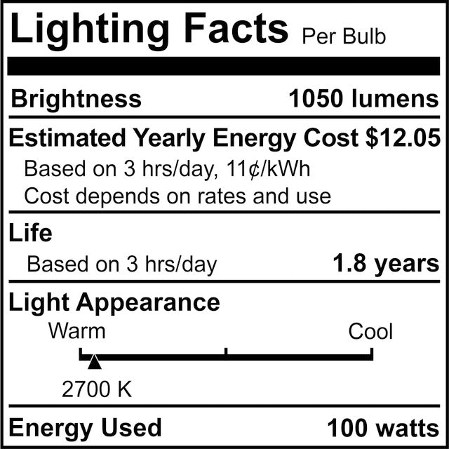 717100 - Specialty Frost Silver Bowl A21 LED Light Bulb - 100 Watt - 2700K - 8 Pack