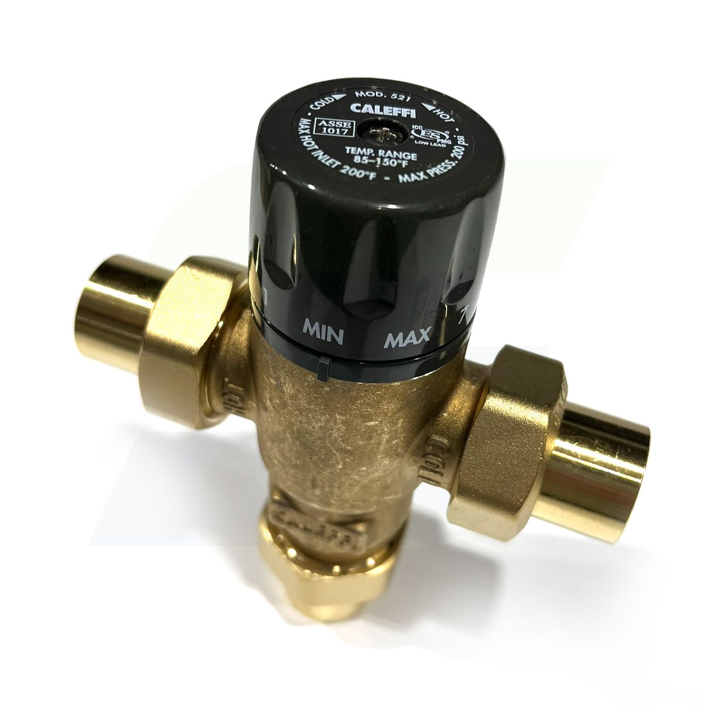 521509A - MixCal Adjustable Thermostatic Mixing Valve - 3/4" Sweat