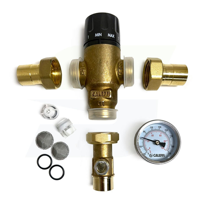 521519AC - MixCal Adjustable Thermostatic and Pressure Balanced Mixing Valve - 3/4" Sweat