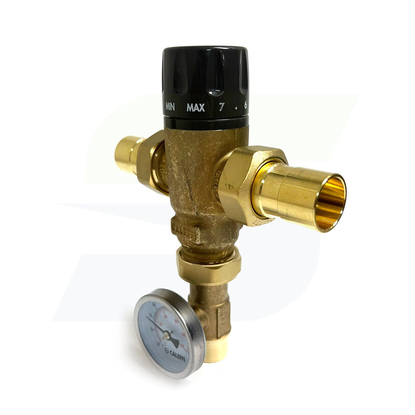 521519AC - MixCal Adjustable Thermostatic and Pressure Balanced Mixing Valve - 3/4" Sweat