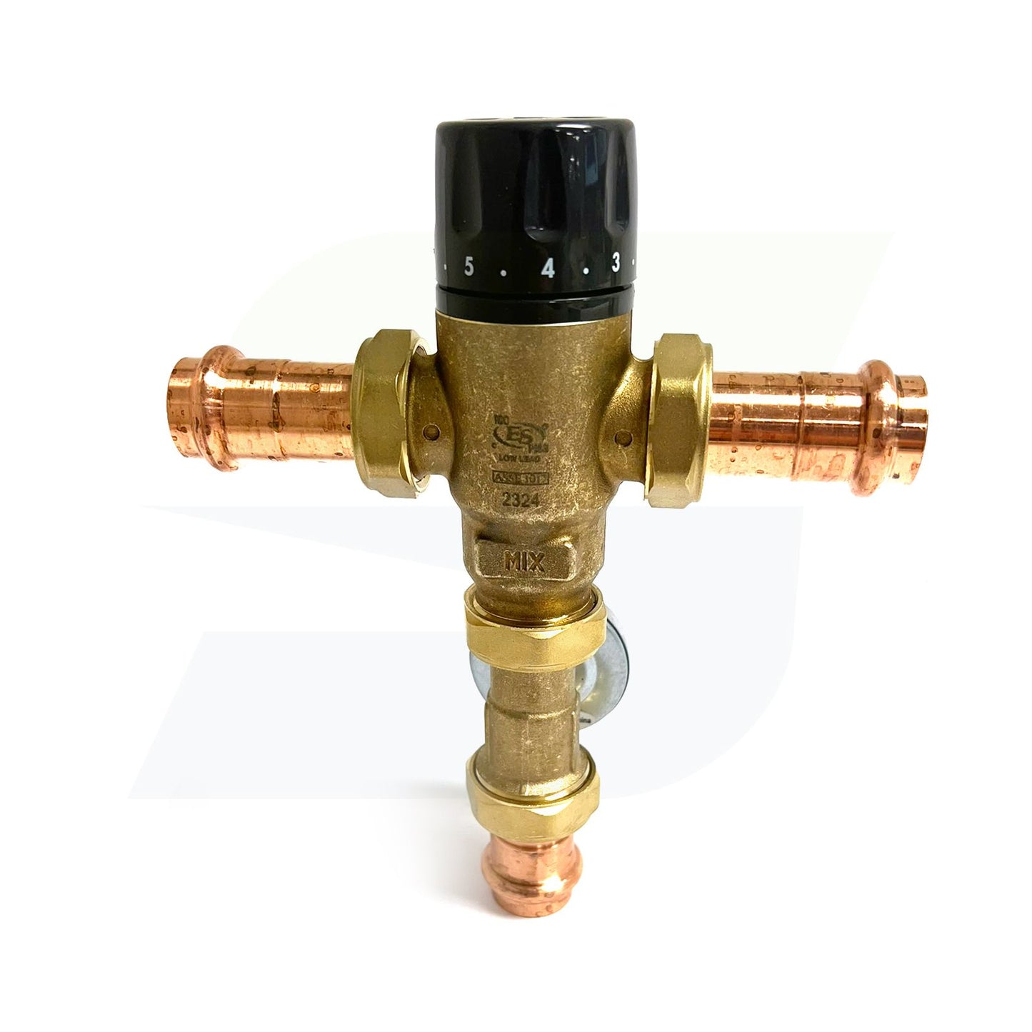 521516AC  MixCal Adjustable Thermostatic and Pressure Balanced Mixing Valve - 3/4" Press