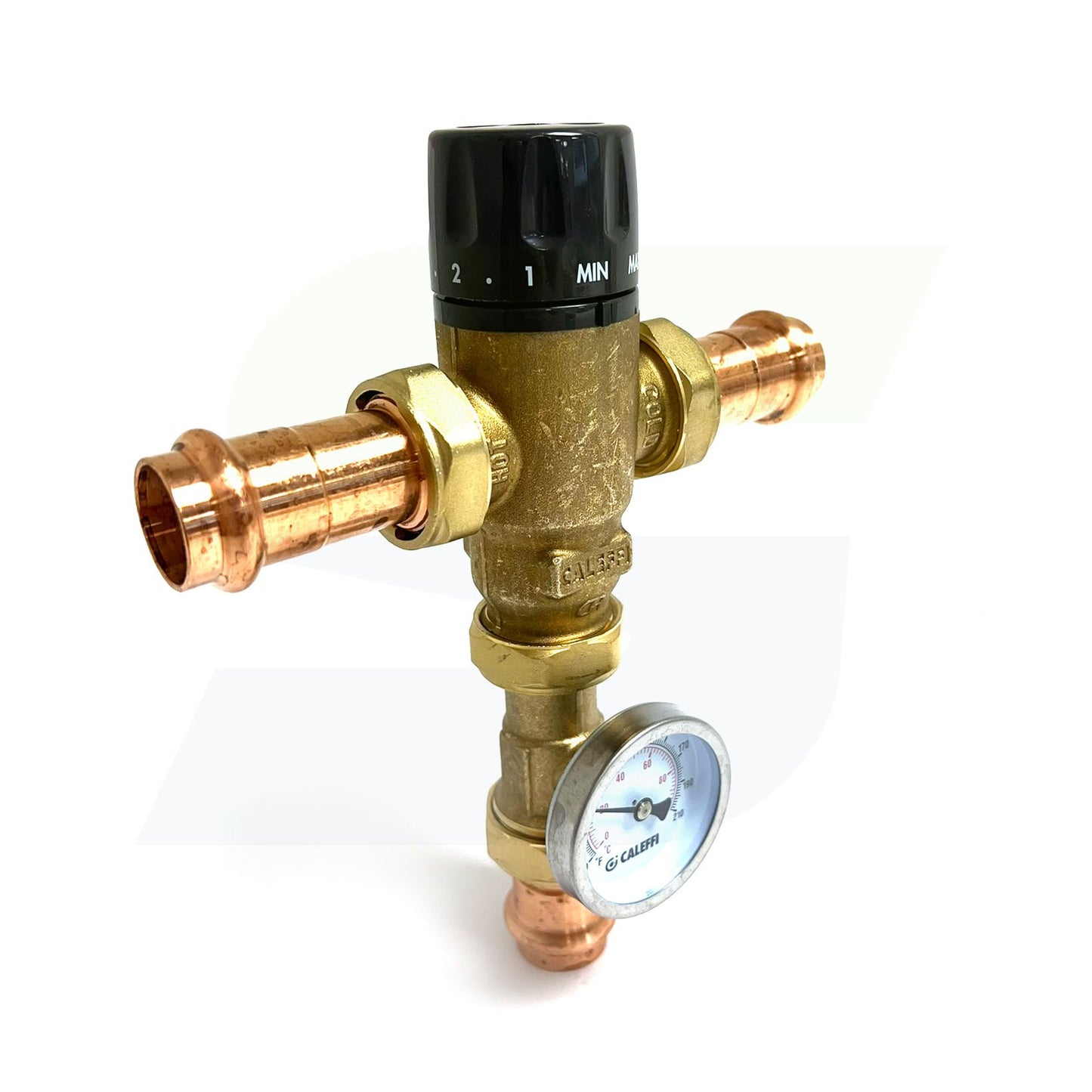 521516AC  MixCal Adjustable Thermostatic and Pressure Balanced Mixing Valve - 3/4" Press