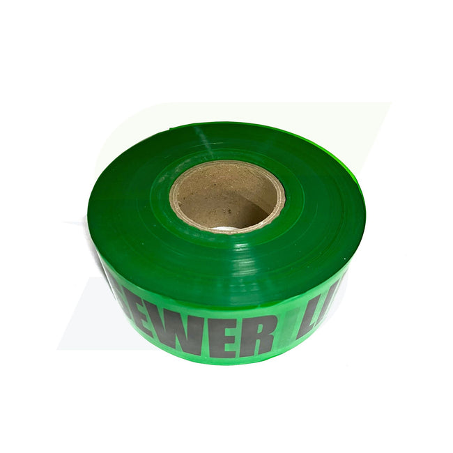 3" x 1000' Non-Detectable Marking Tape - Caution Sewer Line Buried Below