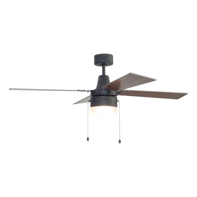 DAL48ESP4 - Dalton 48" 4 Blade Ceiling Fan with Light Kit - Pull Chain - Espresso