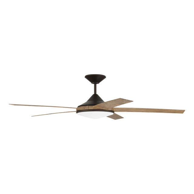 DLY60ESP5 - Delaney 60" 5 Blade Indoor / Outdoor Ceiling Fan with Light Kit - Remote Control - Espre