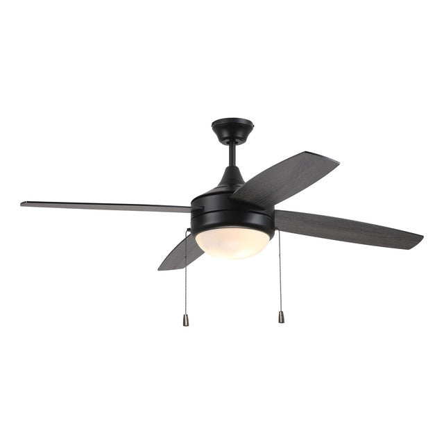 EPHA52FB4 - Phaze 52" 4 Blade Ceiling Fan with Light Kit - Pull Chain - Flat Black