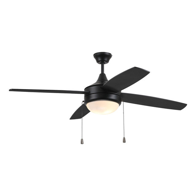 EPHA52FB4 - Phaze 52" 4 Blade Ceiling Fan with Light Kit - Pull Chain - Flat Black