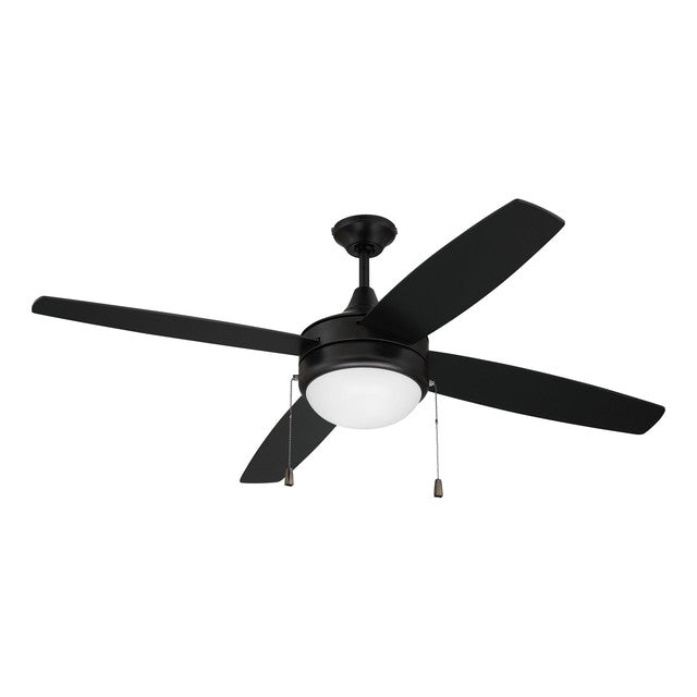 EPHA52FB4 - Phaze 52" 4 Blade Ceiling Fan with Light Kit - Pull Chain - Flat Black