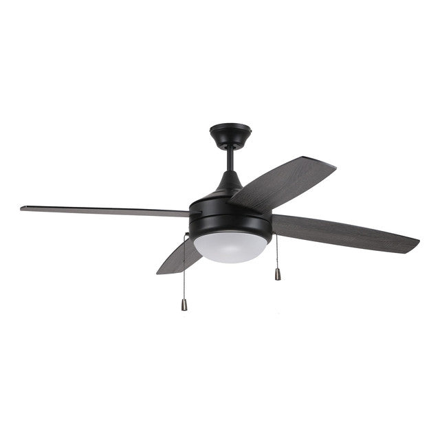 EPHA52FB4 - Phaze 52" 4 Blade Ceiling Fan with Light Kit - Pull Chain - Flat Black