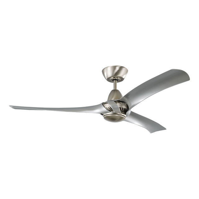 GEN52BNK3 - Genesis 52" 3 Blade Ceiling Fan with Light Kit - Remote Control - Brushed Polished Nicke