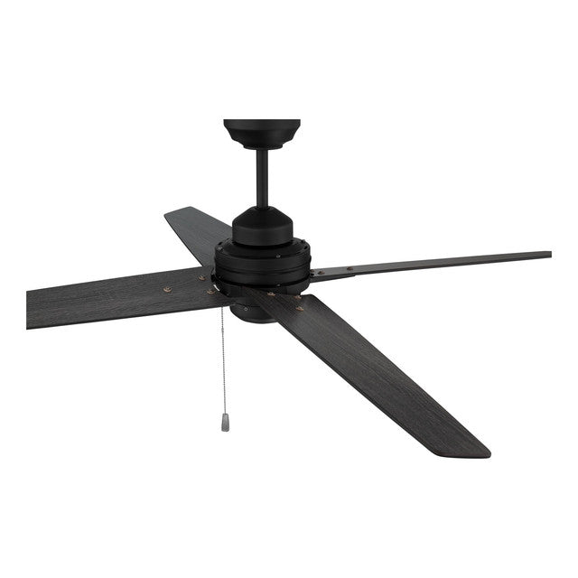 MDE52FB4 - Maddie 52" 4 Blade Indoor / Outdoor Ceiling Fan - Pull Chain - Flat Black