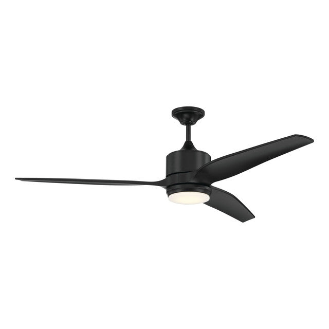 MOB60FB3 - Mobi 60" 3 Blade Indoor / Outdoor Ceiling Fan with Light Kit - Remote & Wall Control - Fl